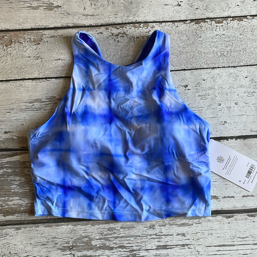 Athleta Conscious Crop Bikini Top A-C  Sz M - Picture 2 of 9